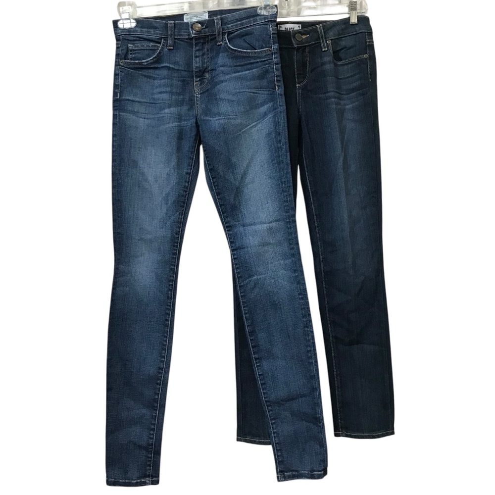 Paige Skyline Ankle Peg & Current/Elliot High Waist Skinny Townie Jeans size 25